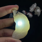和田玉白玉籽料【叶子】挂件（16.9g）