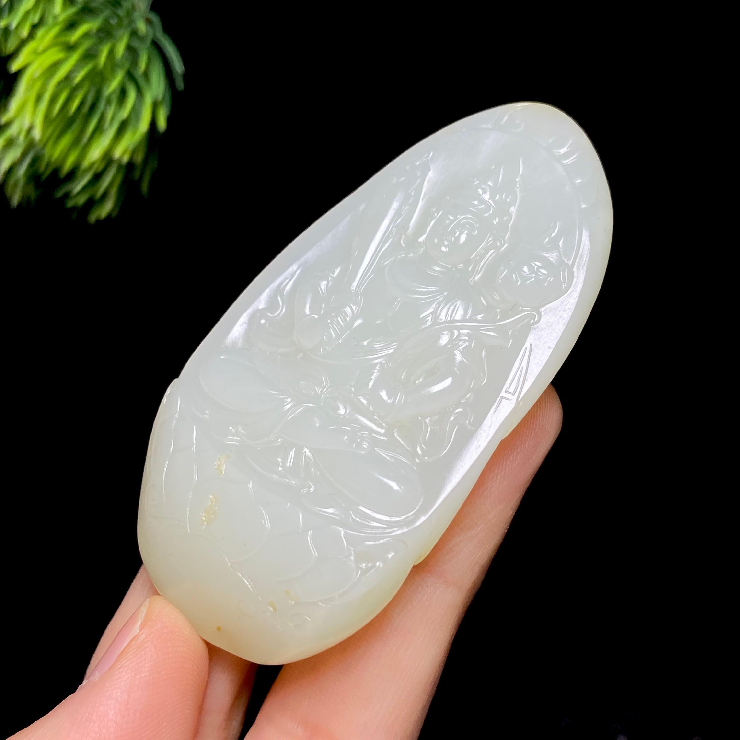 和田玉籽料虚空藏（60.7g）