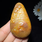 和田玉籽料收藏级挂件马上封侯（54.9g）