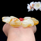 和田玉洒红皮籽料【精品手串】（88.1g）