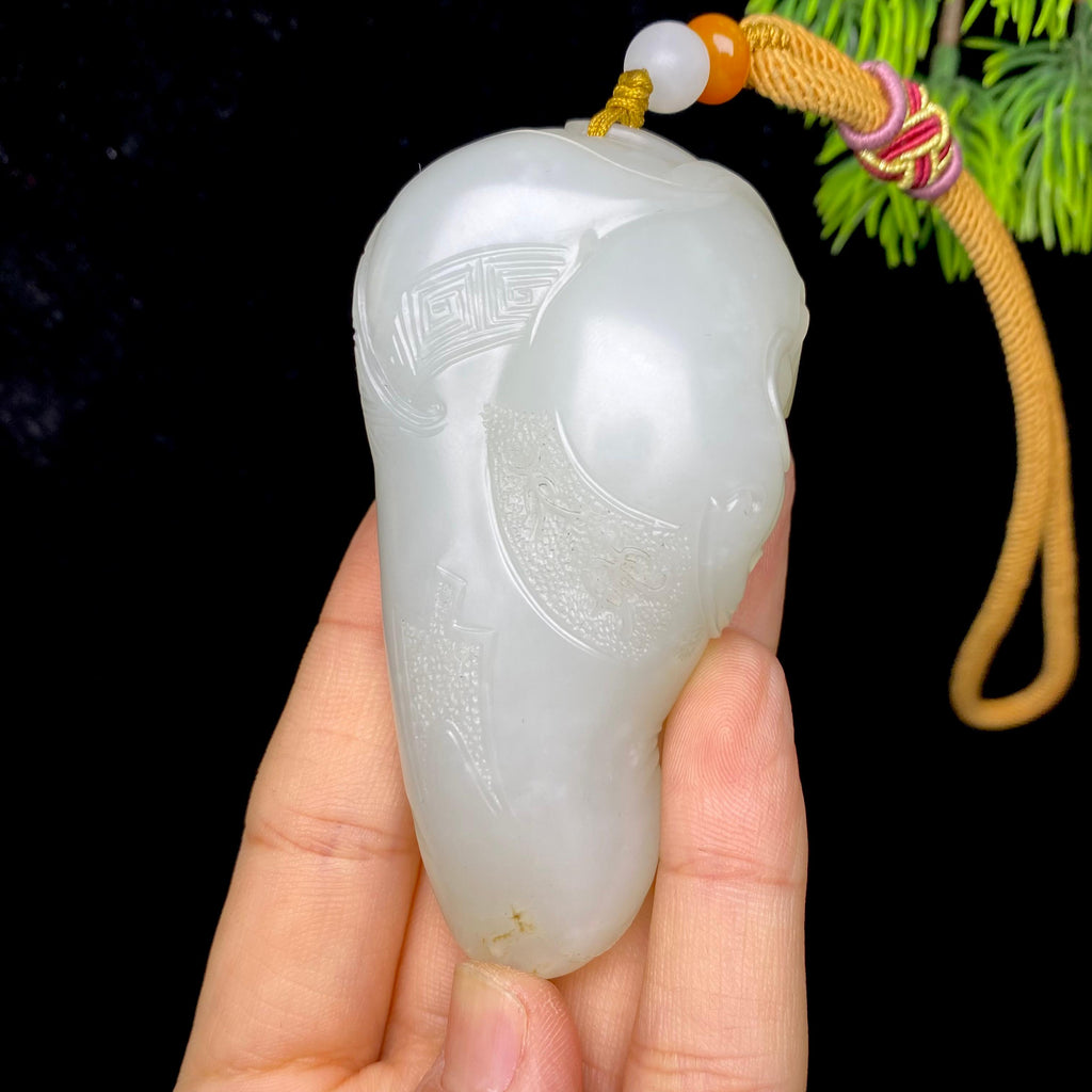 和田玉籽料貔貅把件（118.6g）