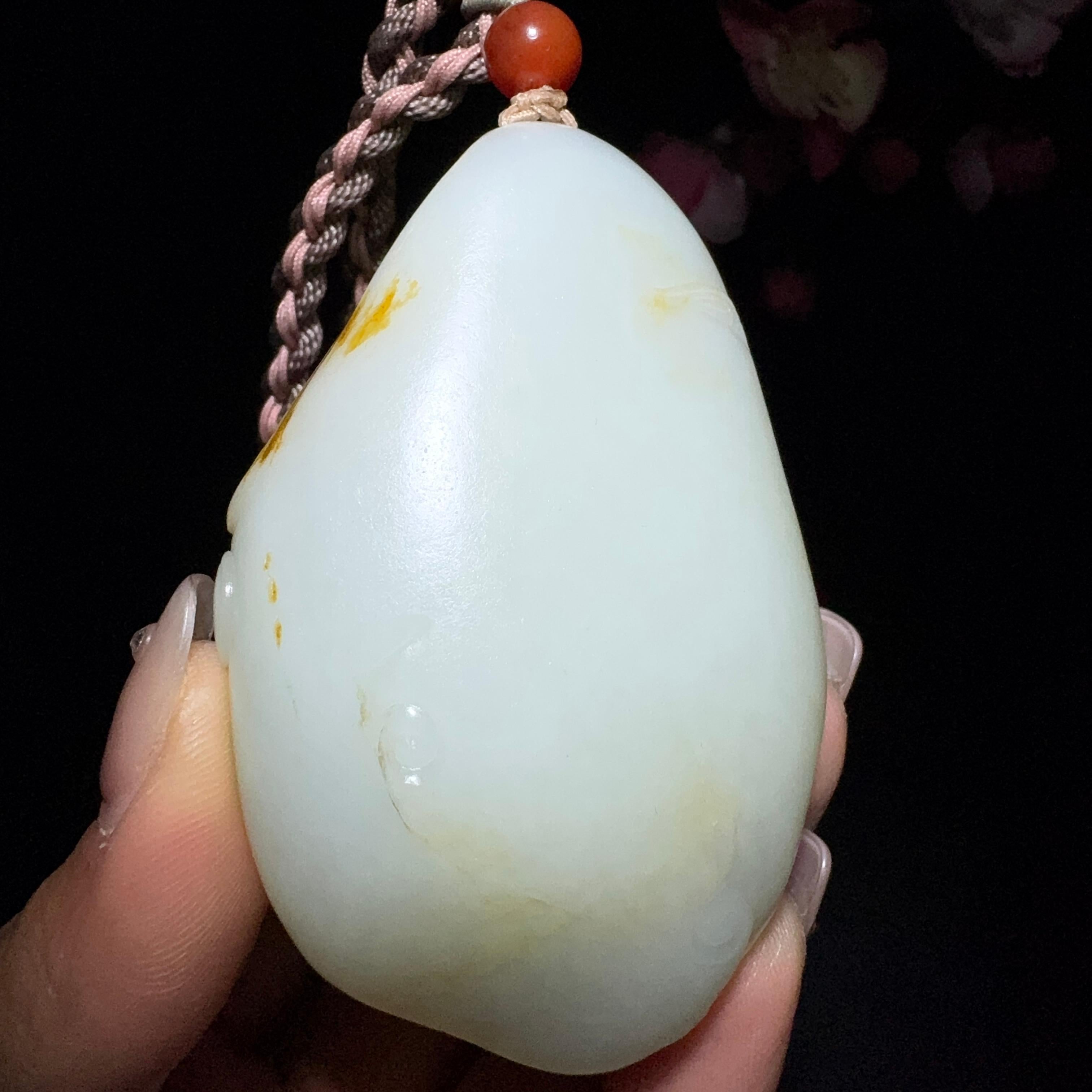 和田玉籽料福禄寿三星手把件（135.7g）