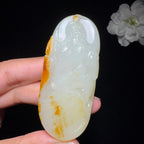 高品质和田玉籽料关公（52.4g）