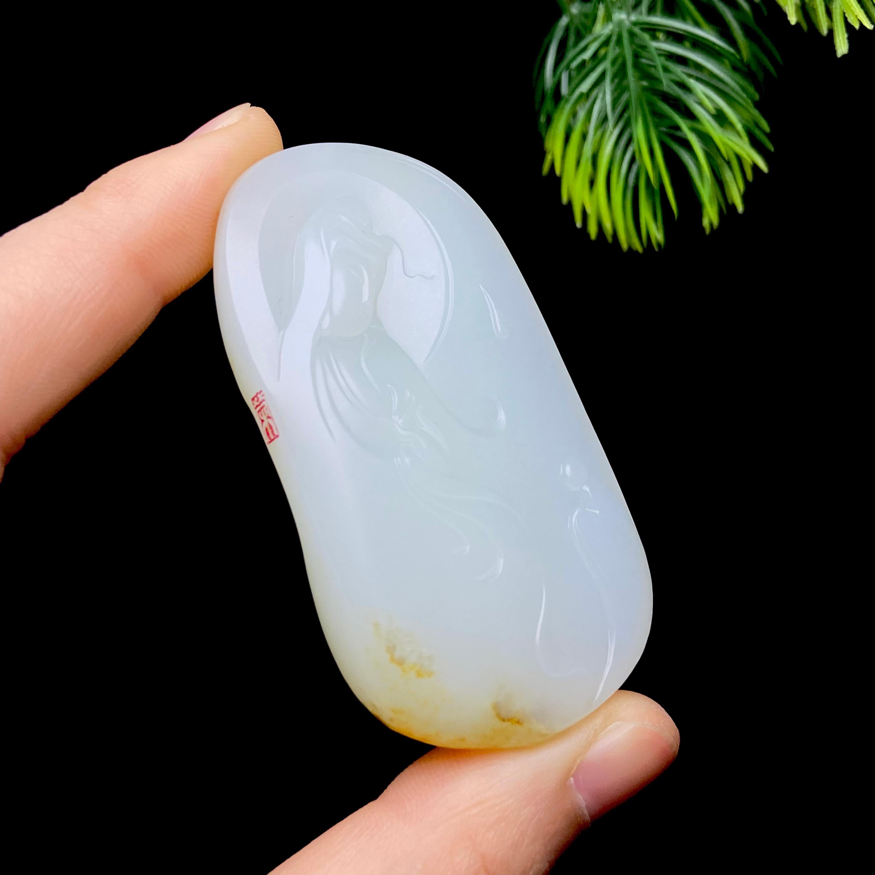 和田玉籽料观音（66.0g）