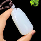 和田玉高白籽料无事牌（82.7g）