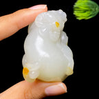 和田玉籽料牛气冲天（60.4g）