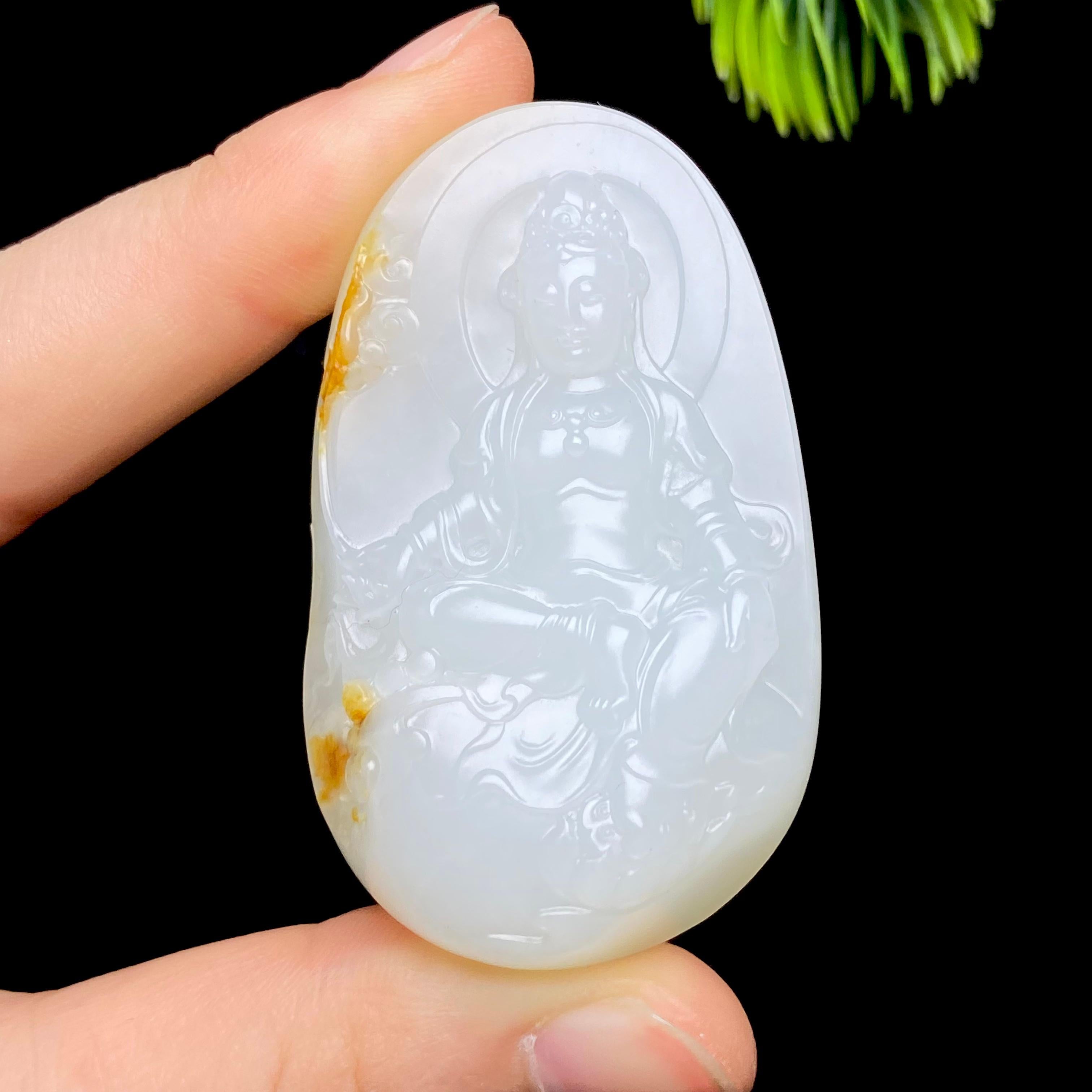 和田玉籽料观音（58.7g）