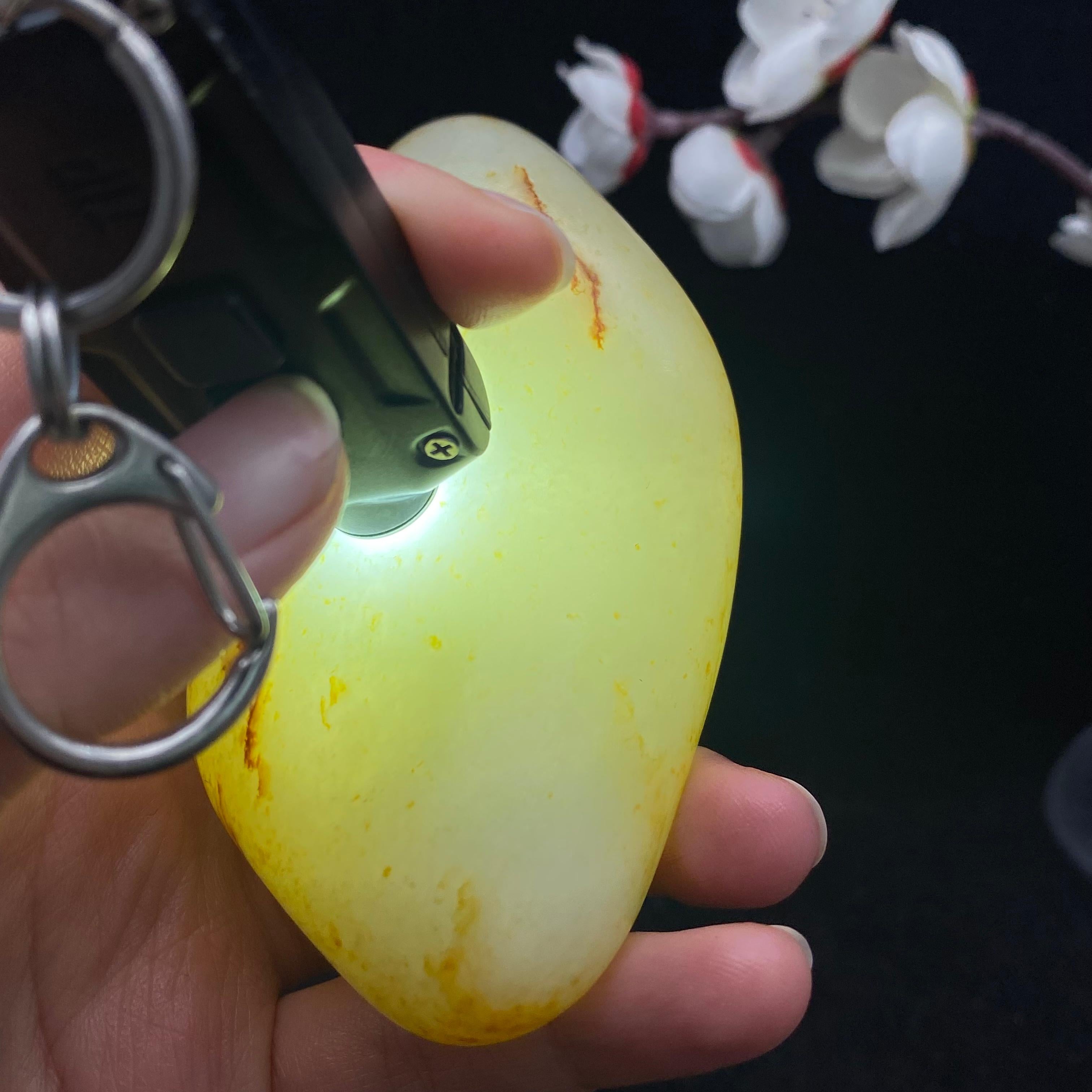 和田玉洒红皮籽料（298.3g）