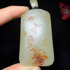 和田玉籽料平安无事牌（59.3g）