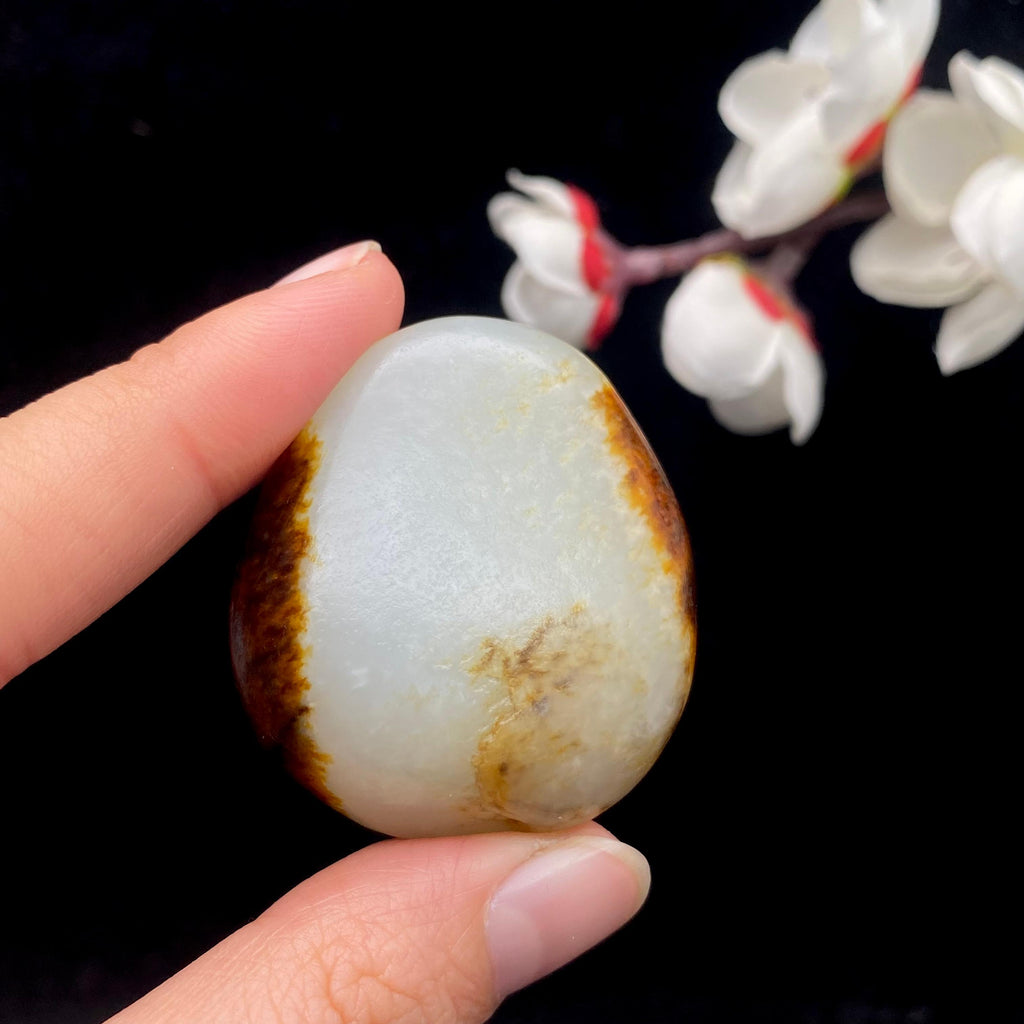 和田玉聚红皮籽料原石（41.7g）