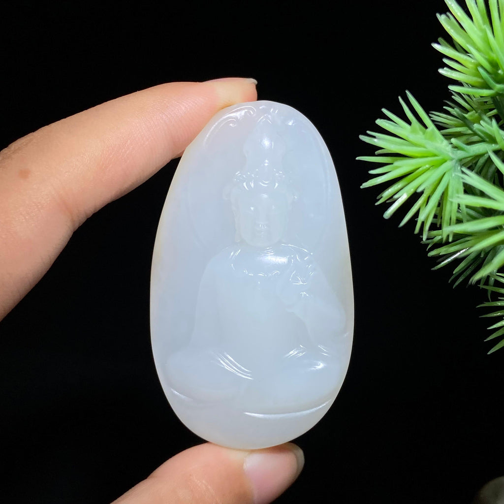 和田玉籽料观音（32.7g）