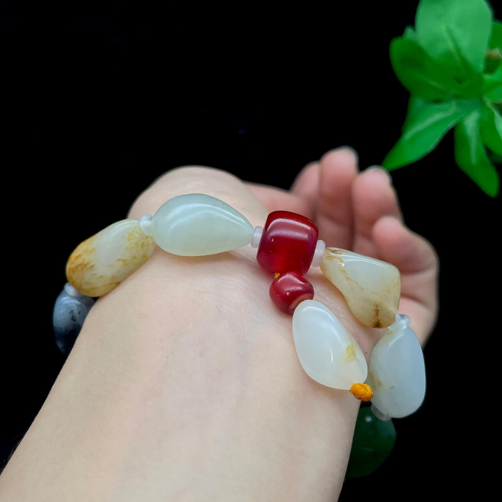 和田玉多宝籽料【精品手串】（36.6g）