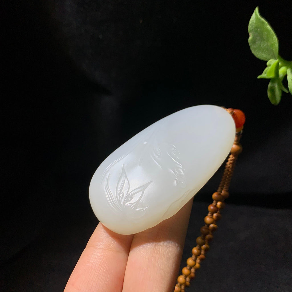 和田籽料白玉观音（53.0g）