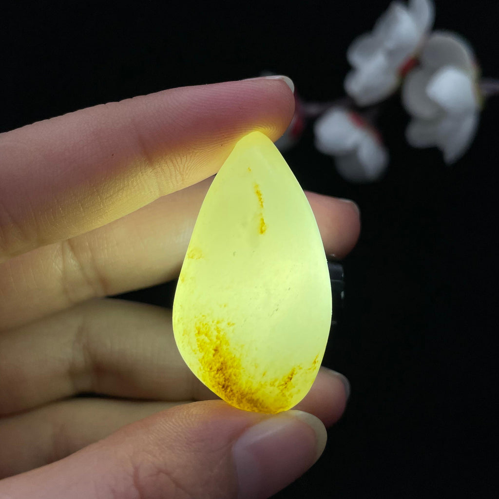 和田玉黄皮籽料吊坠籽（17.6g）
