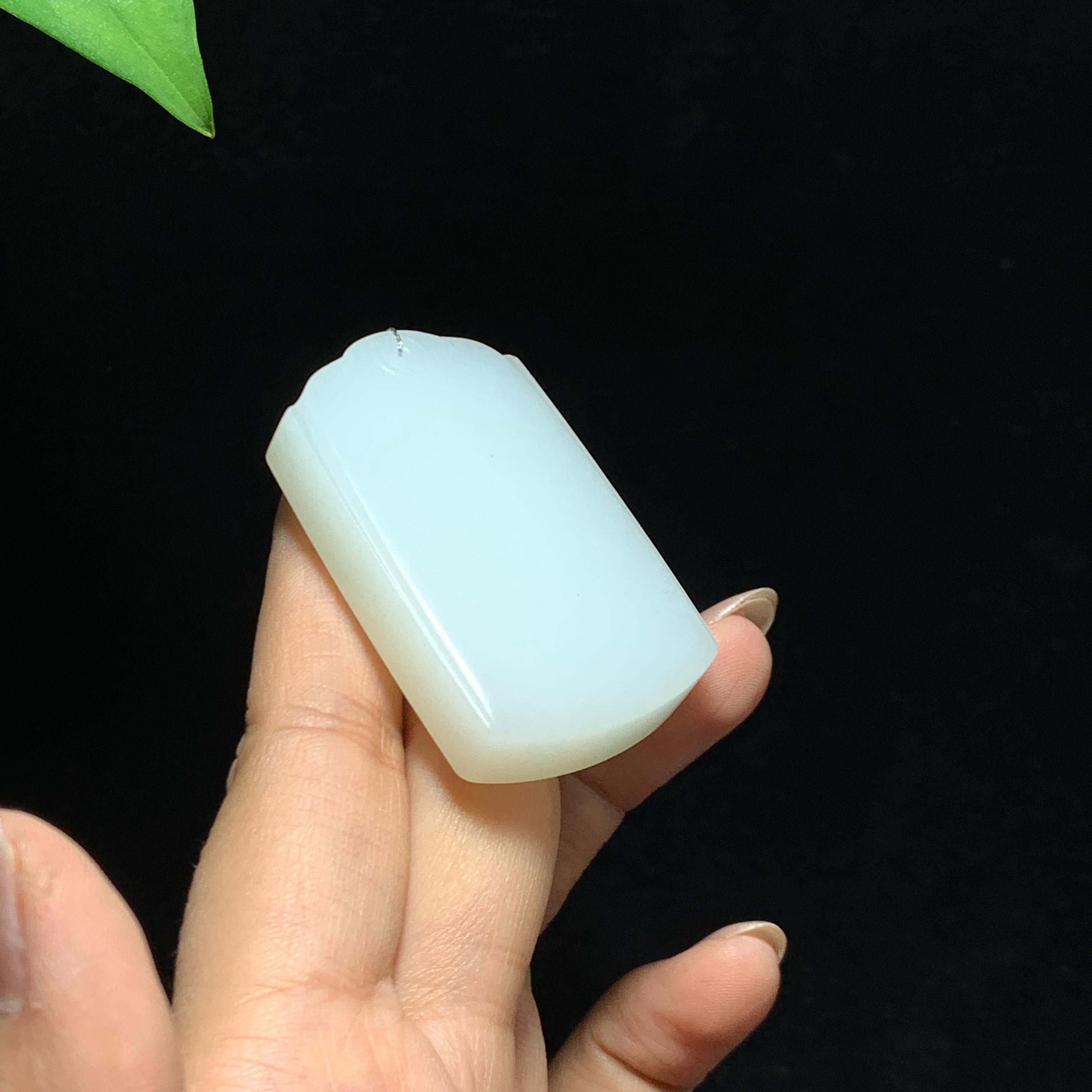 和田山料白玉无事牌挂件（46.0g）