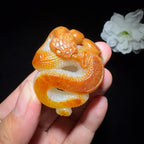 精品特色和田玉籽料挂件腰缠万贯（33.8g）