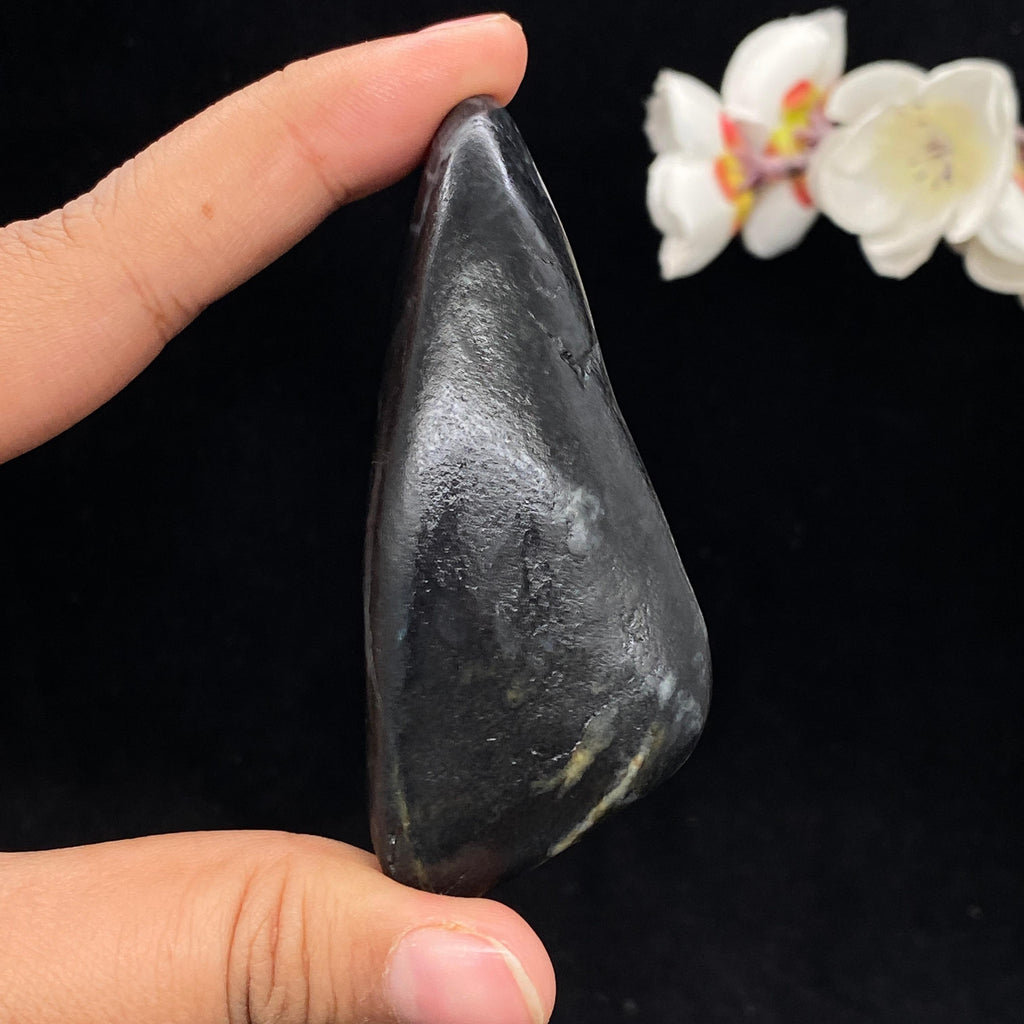 和田玉青花籽料手把件（76.8g）