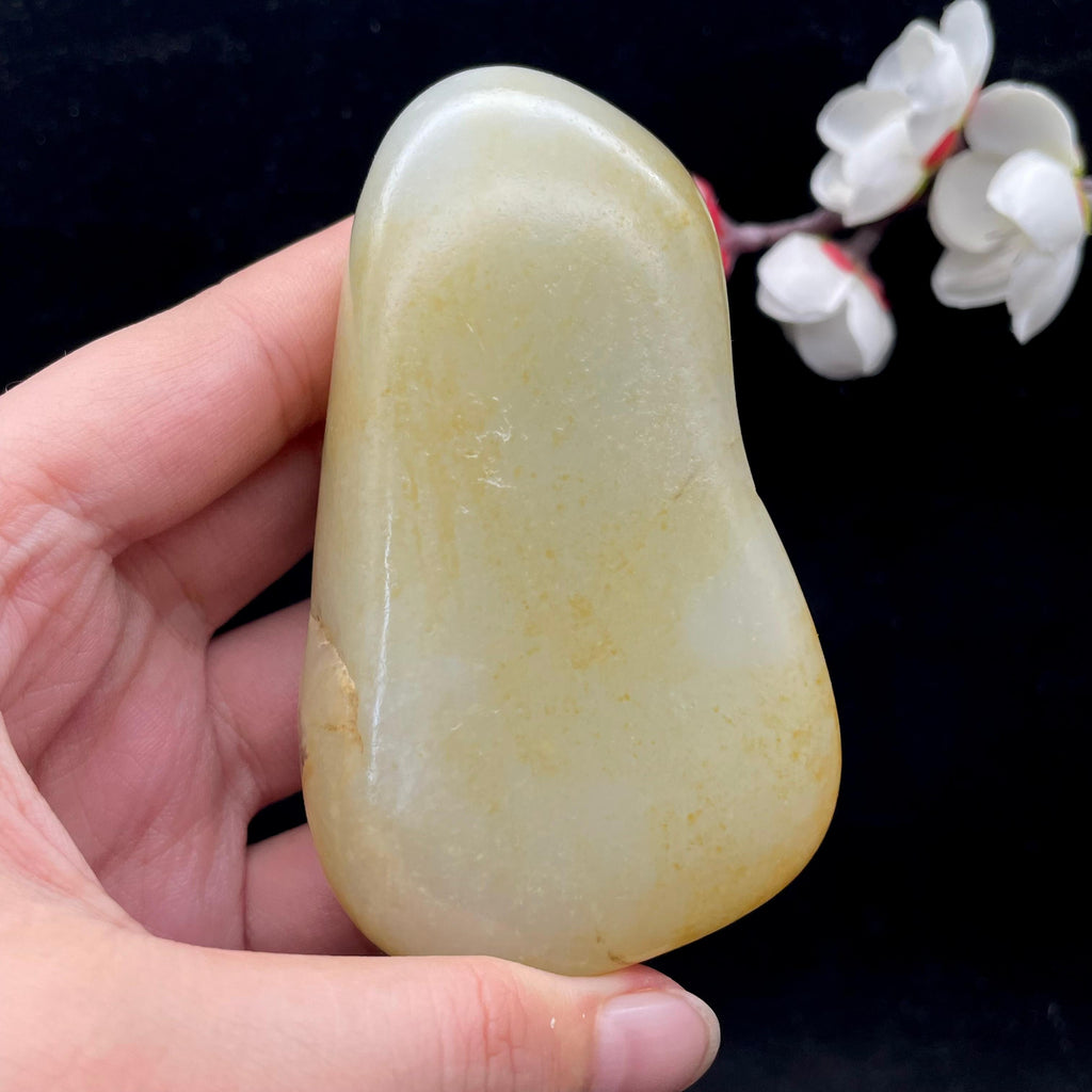 和田玉洒金皮籽料手把件（194.2g）
