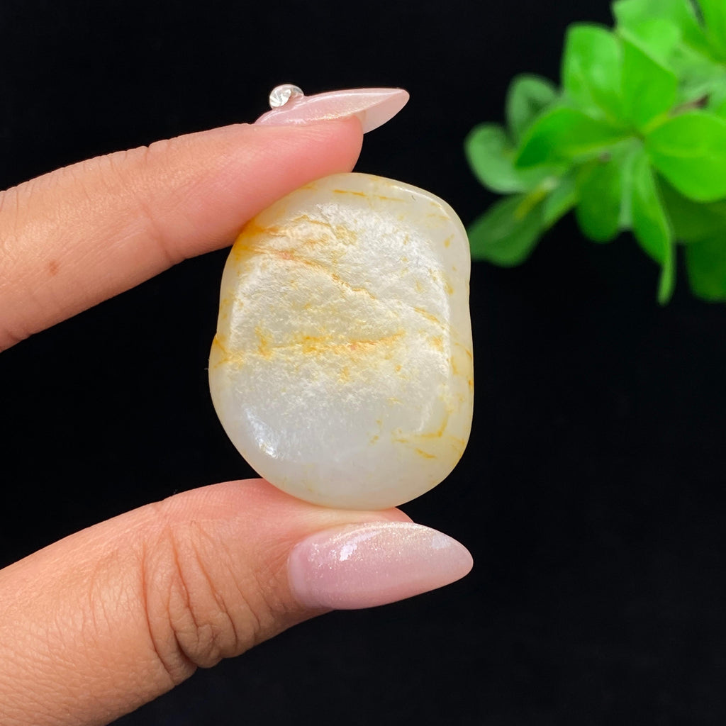 和田玉洒金皮青花底籽料（27.5g）