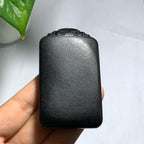 和田籽料黑青无事牌挂件（75.2g）