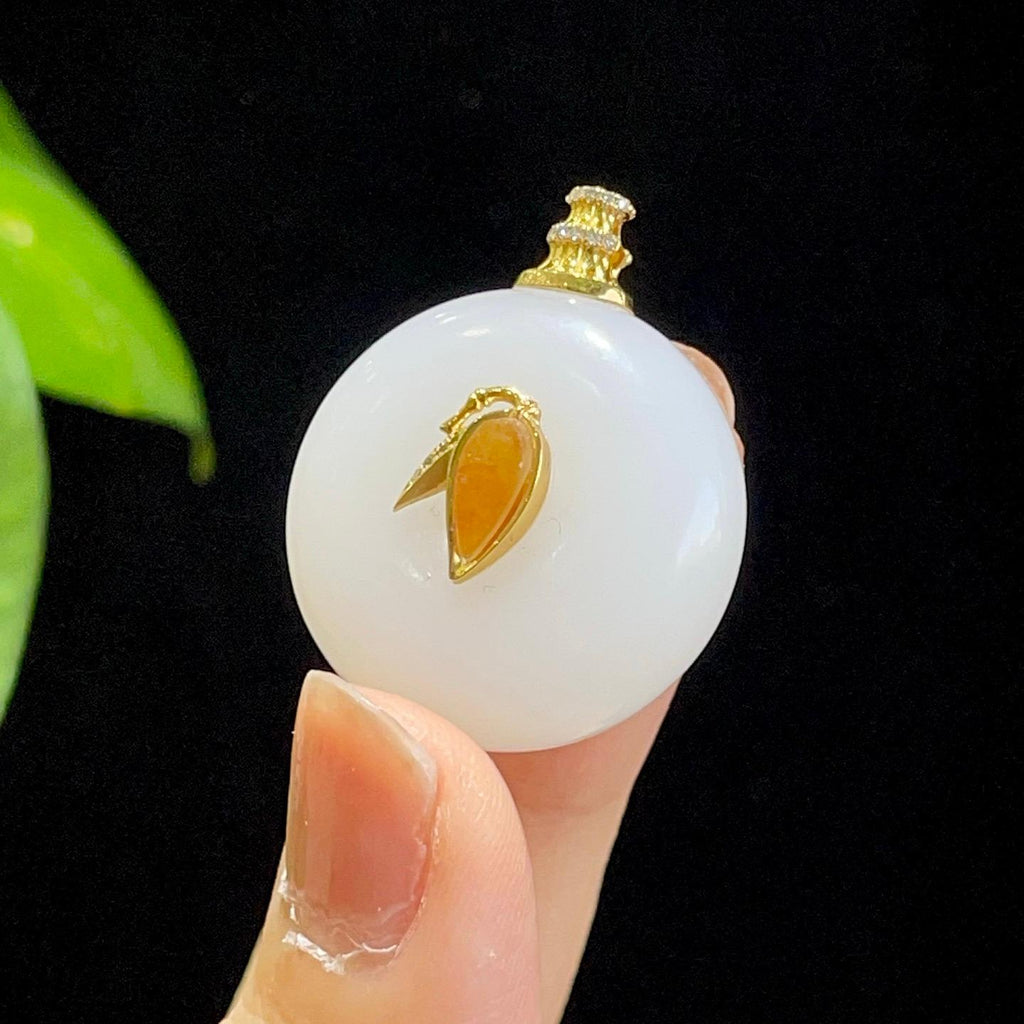 18K金籽料圆牌2606040008（13.7g）