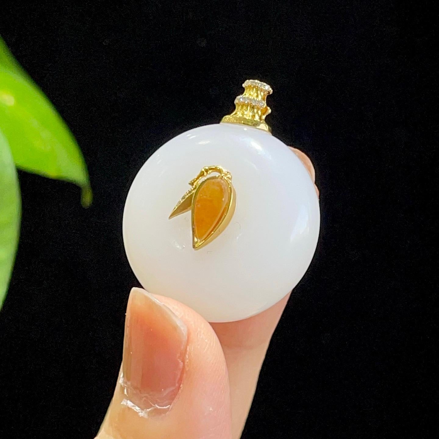 18K金籽料圆牌2606040008（13.7g）