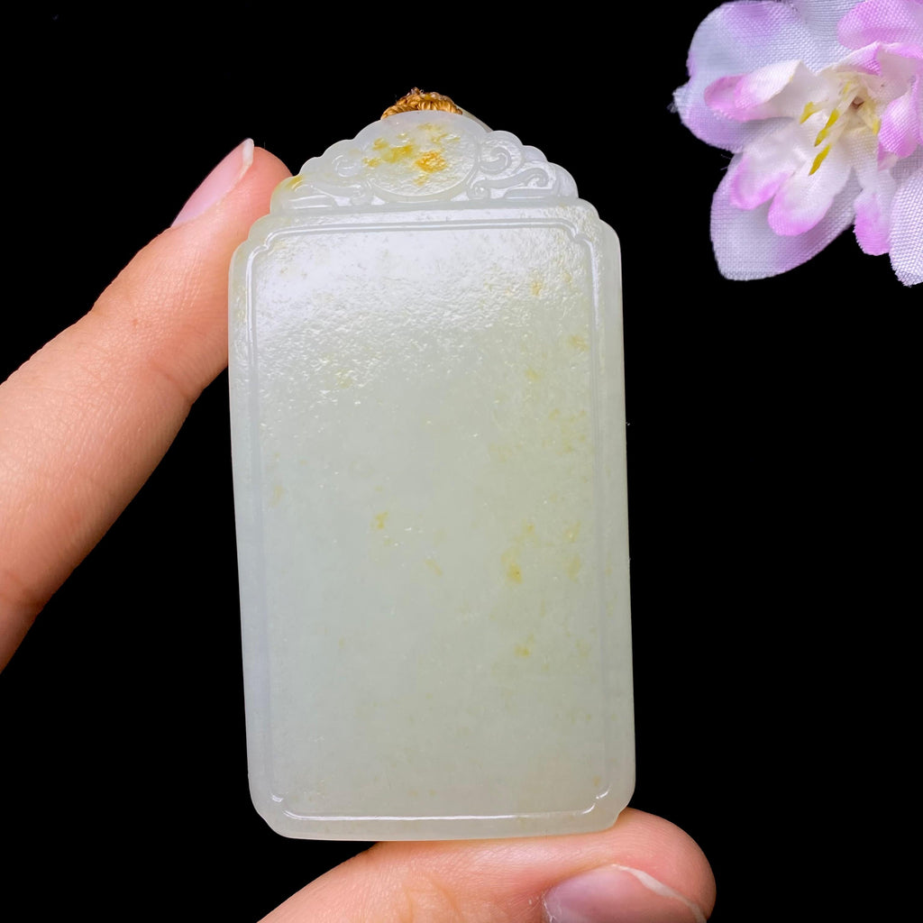 和田玉籽料无事牌（65.2g）