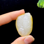 和田玉籽料封侯拜相挂件（17.5g）