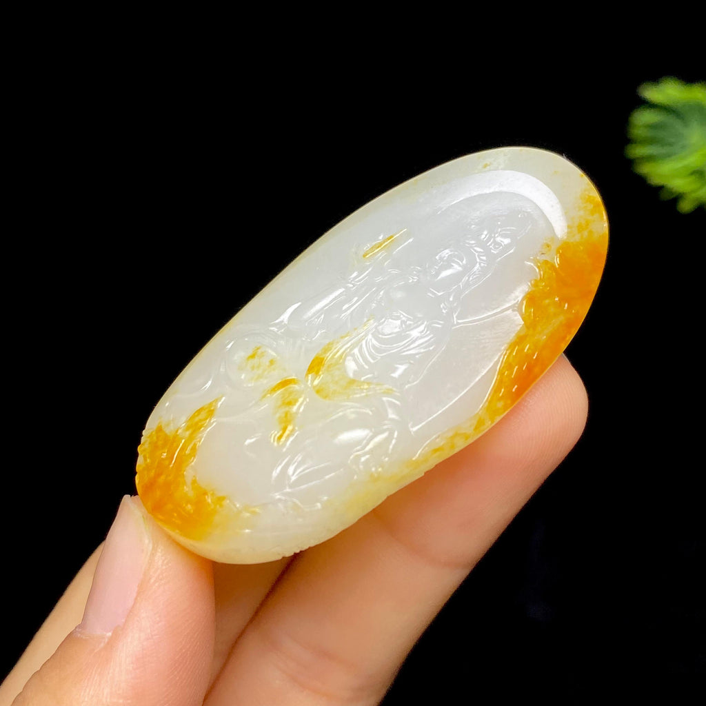 和田玉籽料观音（34.4g）