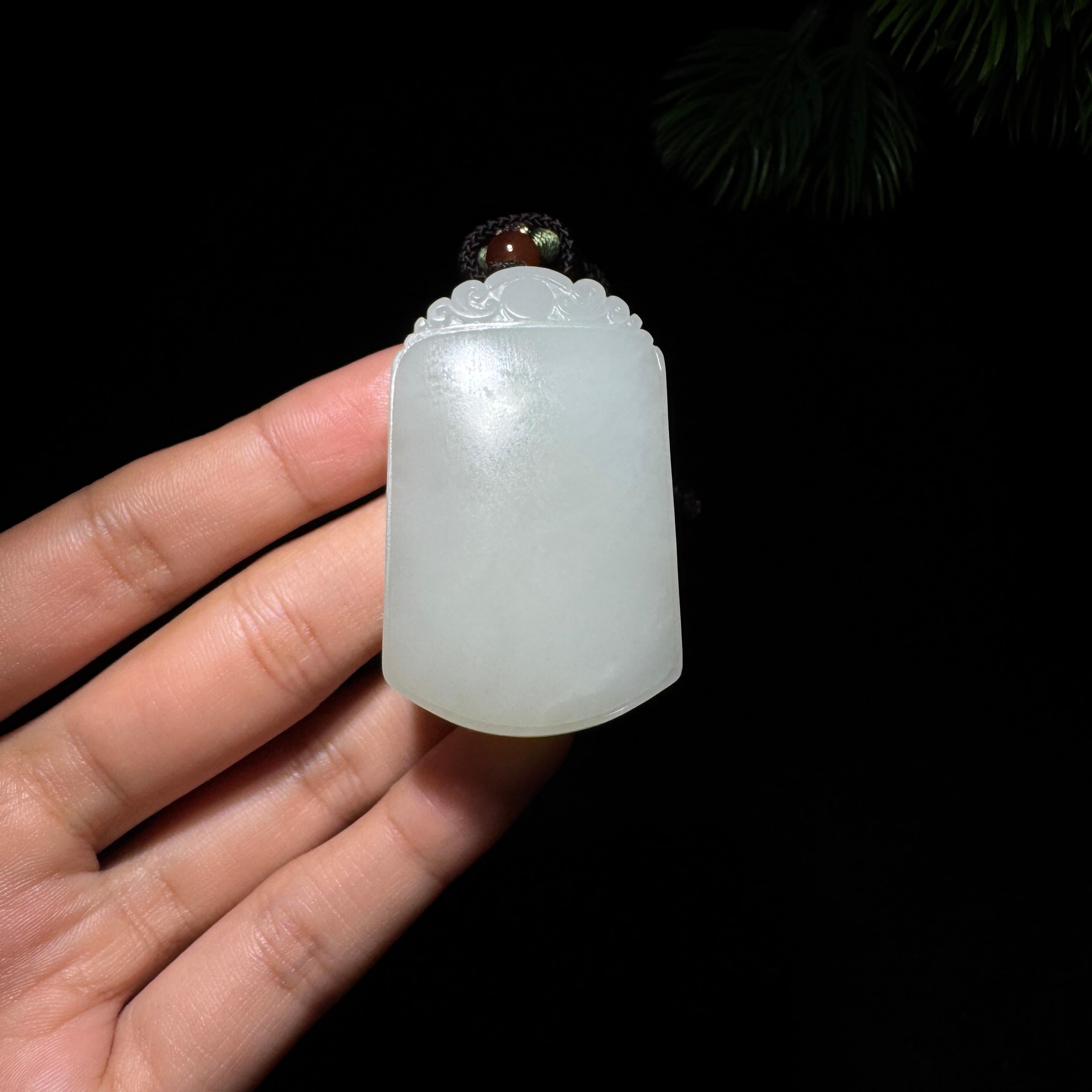 和田玉籽料满皮无事牌（76.5g）