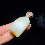 和田玉籽料平安无事牌（37.7g）