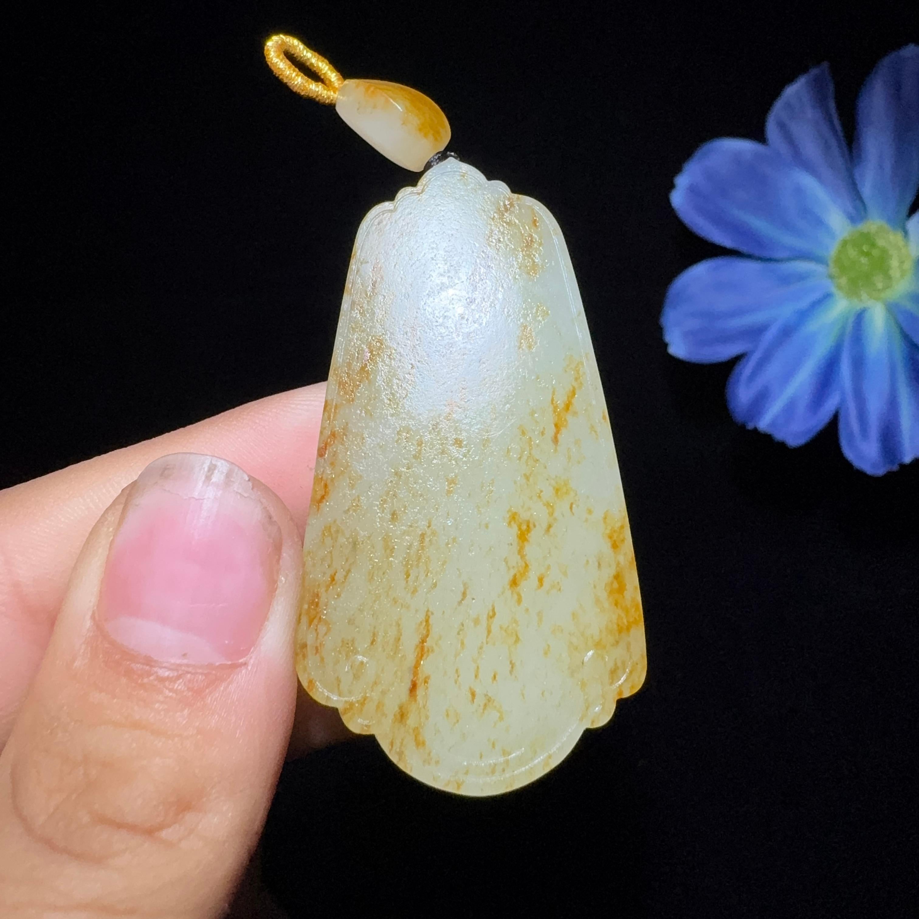 和田玉籽料平安无事牌（24.8g）