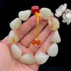 和田玉洒金皮籽料【精品手串】（68.3g）