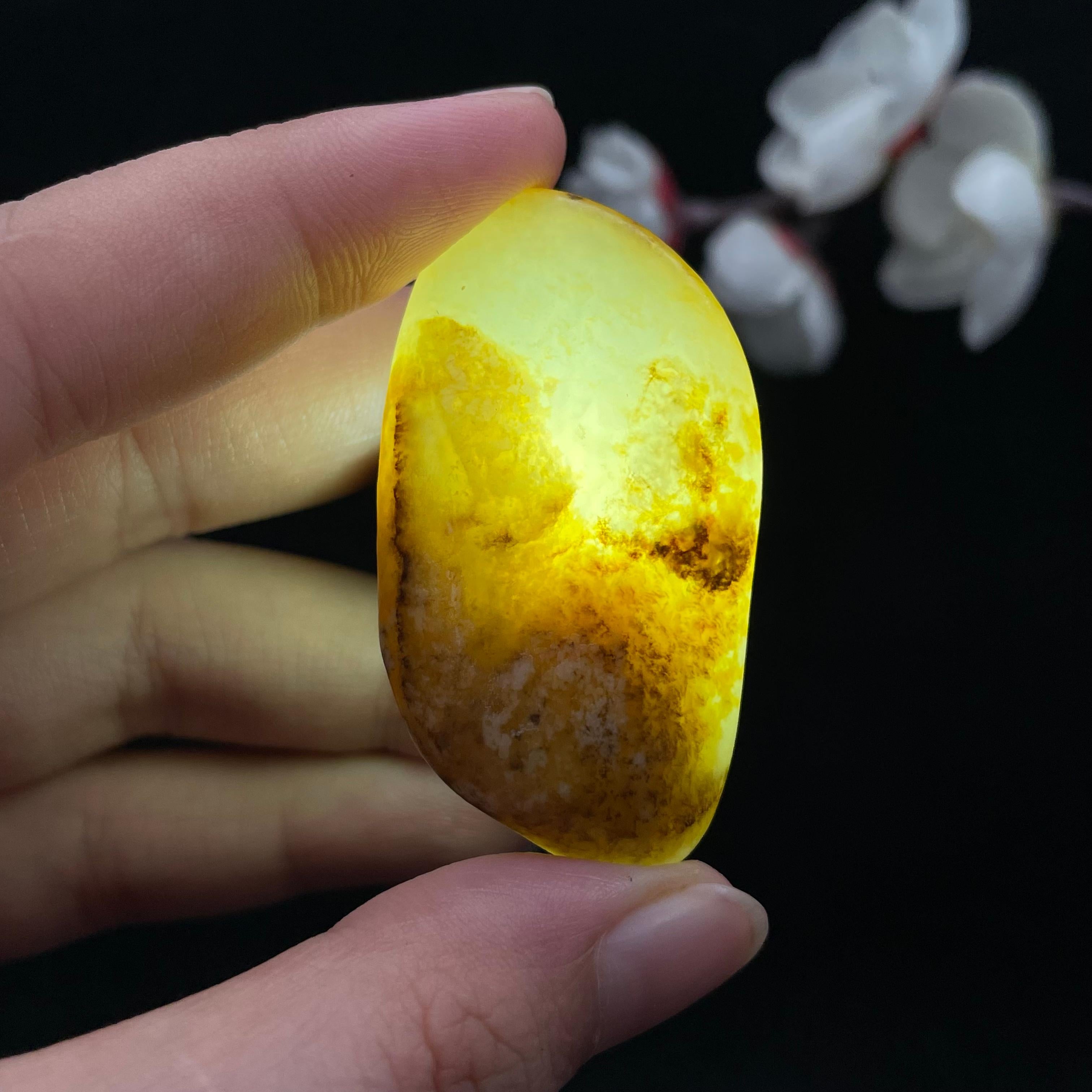 和田玉聚黄皮籽料（28.2g）