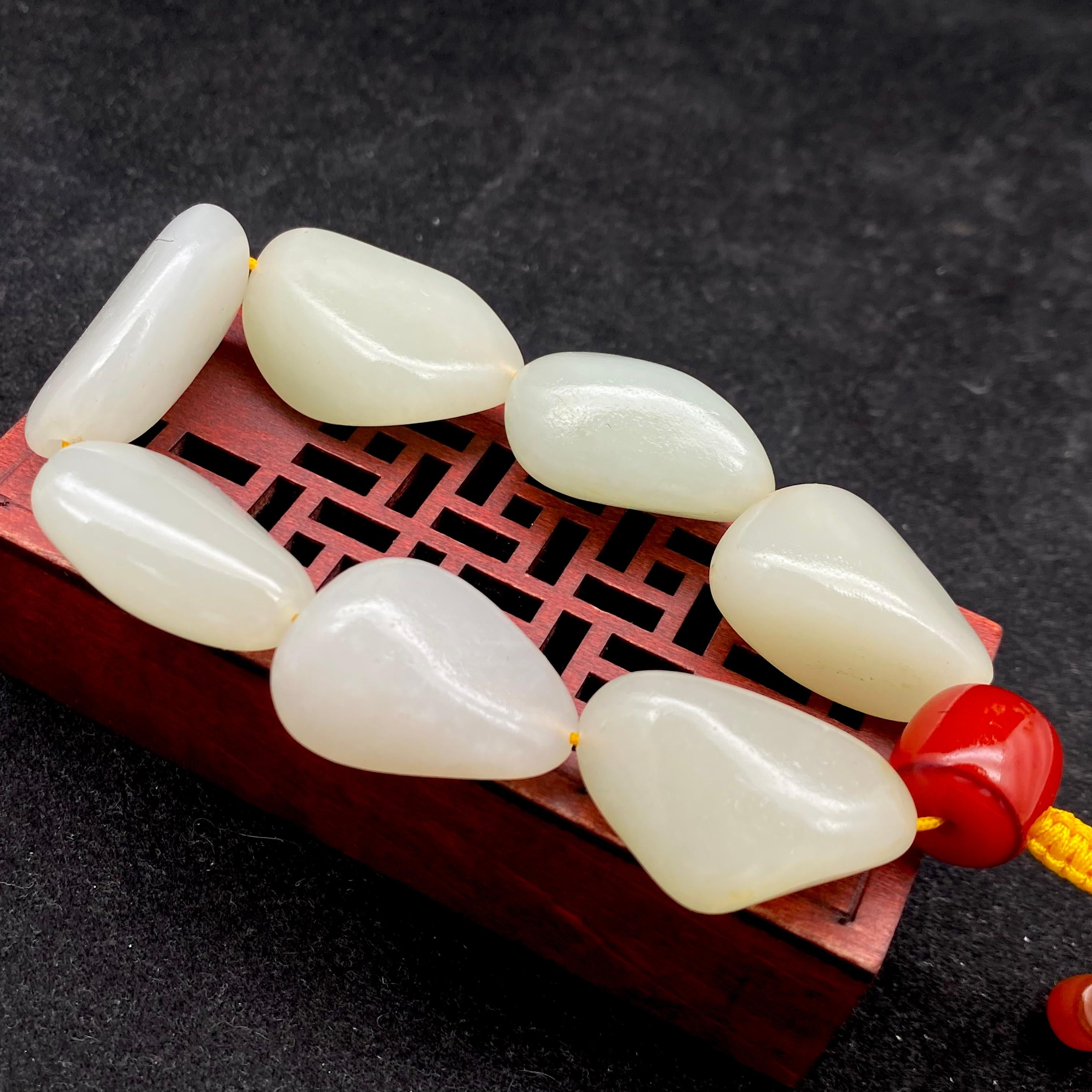 和田玉白玉【精品手串】（80.7g）