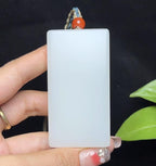 和田羊脂玉平安无事牌（86.4g）