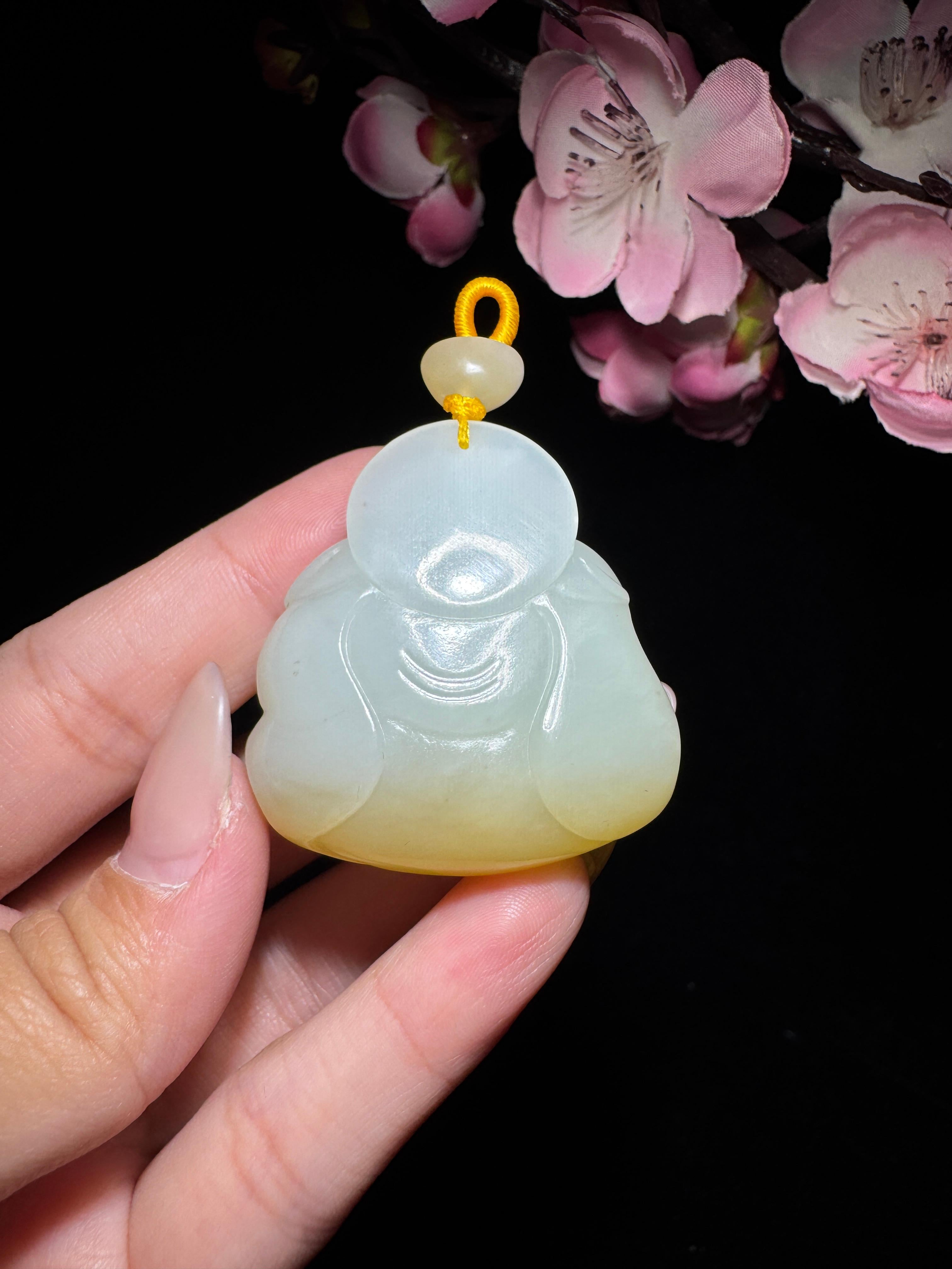 和田玉糖白玉佛公（40.0g）