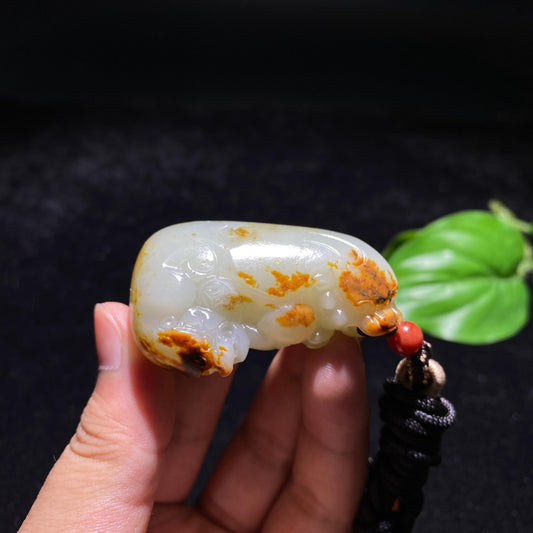和田玉籽料貔貅挂件（48.1g）