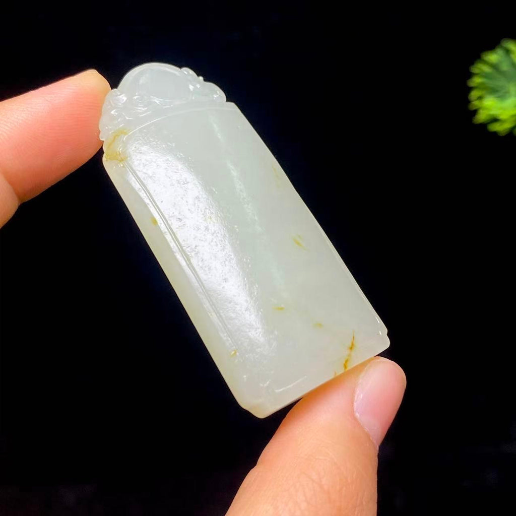 和田玉籽料无事牌（43.4g）