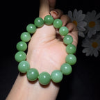 和田玉碧玉圆珠手串（53.2g）