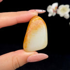 和田玉聚黄皮籽料挂件（23.8g）