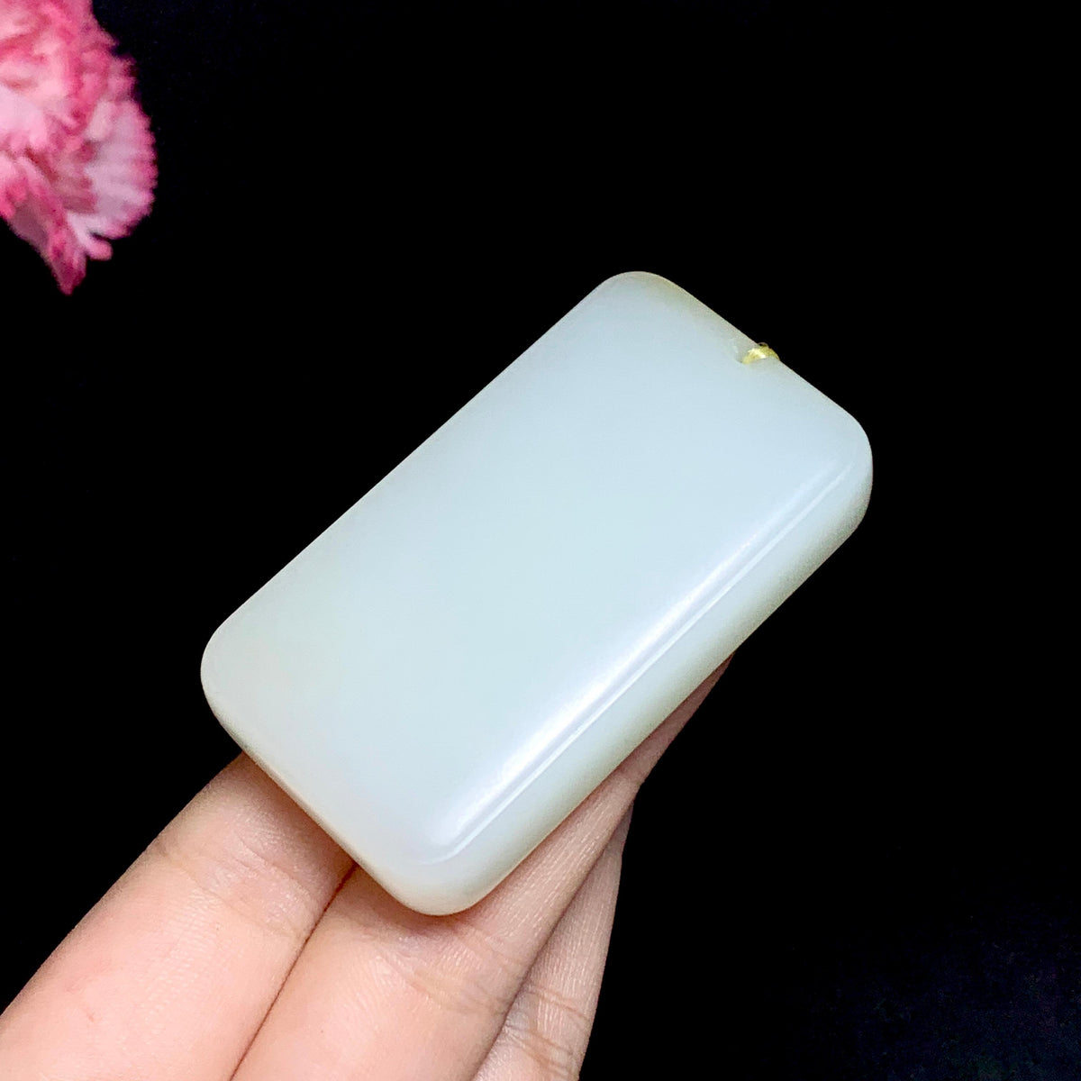 和田糖白玉无事牌挂件（68.7g）