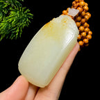 和田玉籽料无事牌（64.1g）
