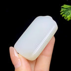 和田玉糖白无事牌（40.2g）