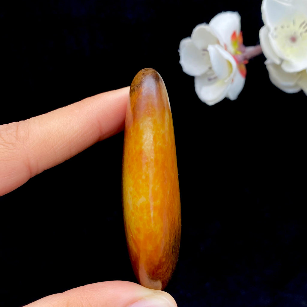 和田玉红沁皮籽料原石（91.2g）