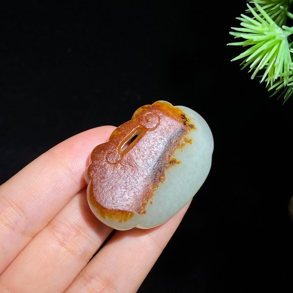 和田玉籽料独籽双面皮如意（25.0g）