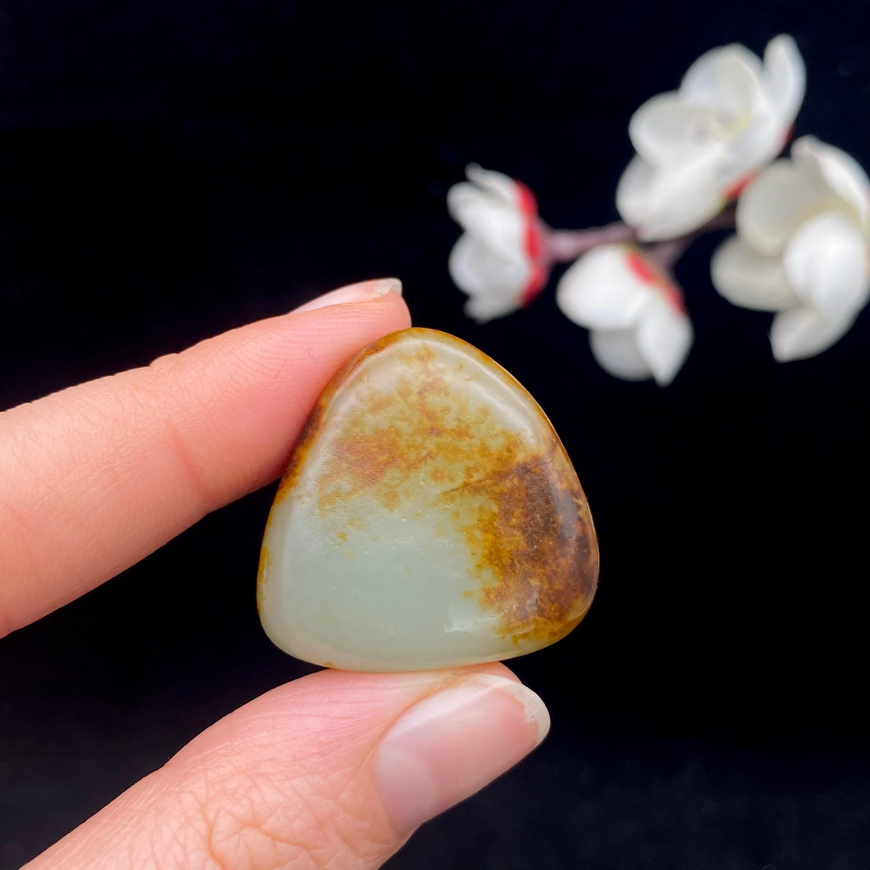 和田玉聚红皮籽料吊坠籽（13.8g）