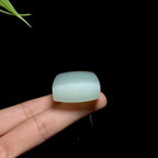 和田玉糖白玉无事牌（43.0g）