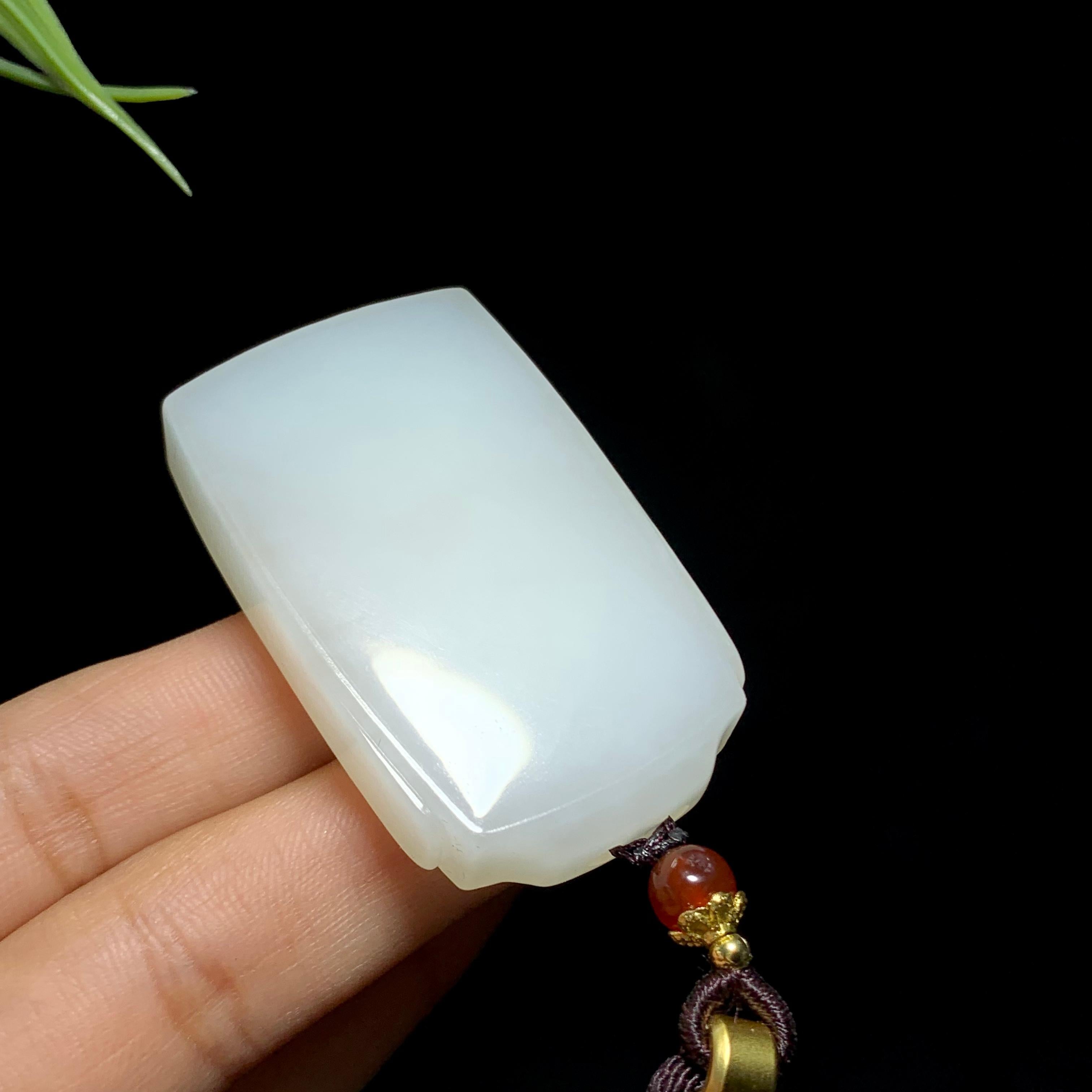 和田山料白玉无事牌（40.5g）