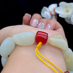 和田玉洒金皮【精品手串】（72g）